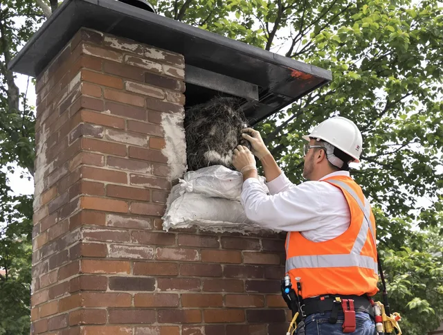 Humane removal of debris and animals by Solon Chimney Sweep in Solon, OH