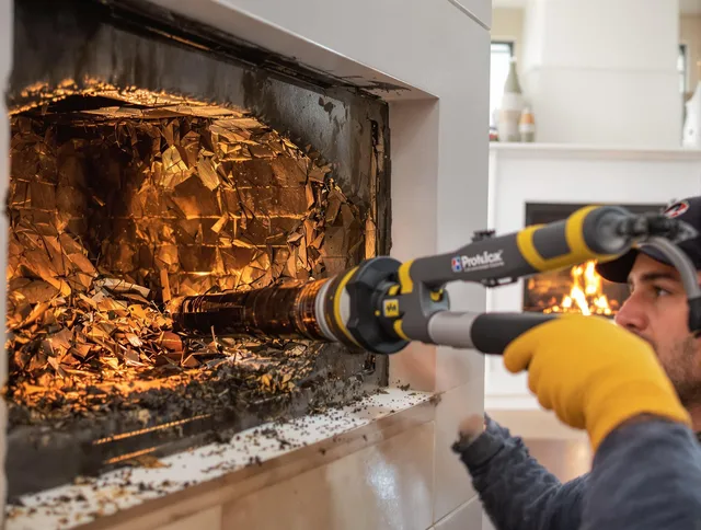 Professional chimney cleaning by Solon Chimney Sweep in Solon, OH