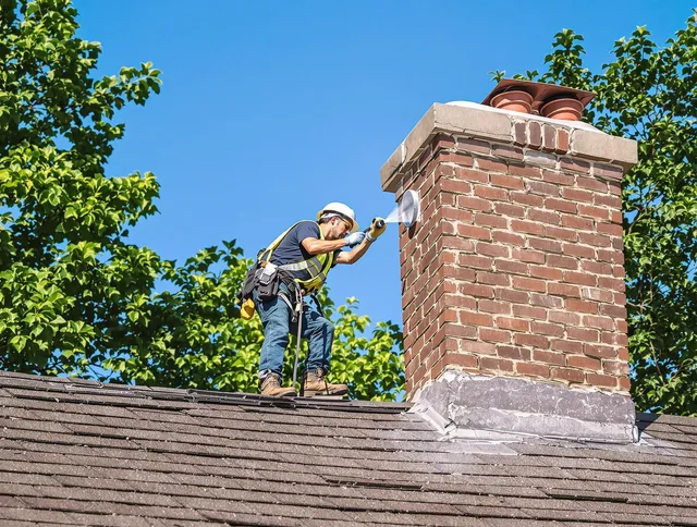 Solon Chimney Sweep performing an inspection with advanced tools in Solon, OH