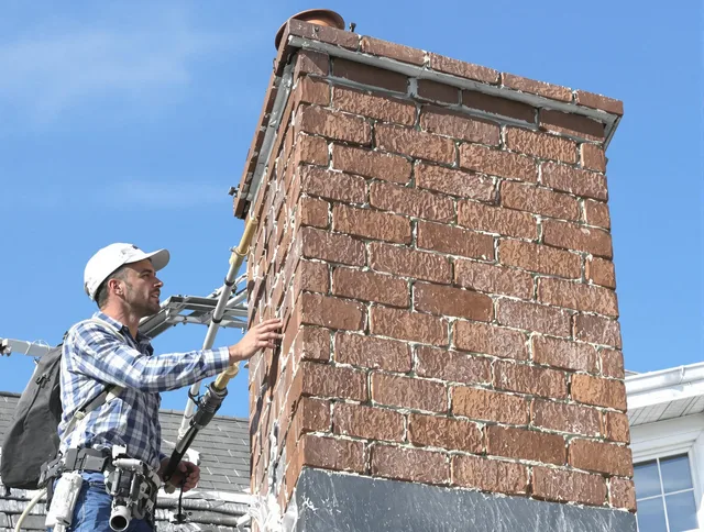 Brickwork for a chimney rebuild by Solon Chimney Sweep in Solon, OH