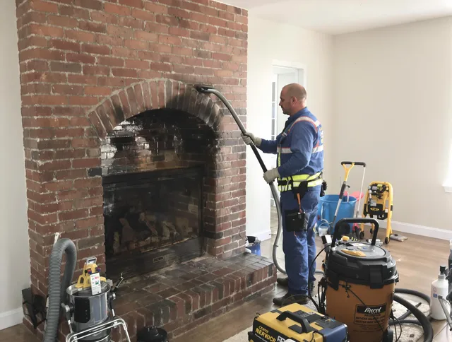 Solon Chimney Sweep expert performing detailed chimney sweep in Solon, OH